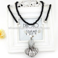 Neue kommende Modeschmuck elegante Spinat wulst pendent Halskette